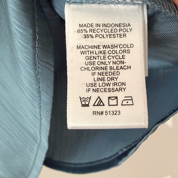 1. State Slate Blue Long Sleeve Blouse - Picture 5 of 5